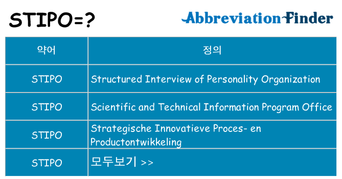 stipo 대 한 무엇을 서가