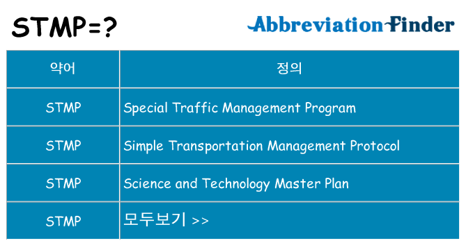 stmp 대 한 무엇을 서가