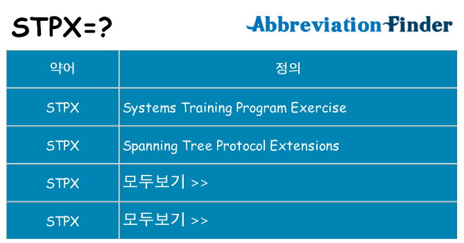 stpx 대 한 무엇을 서가