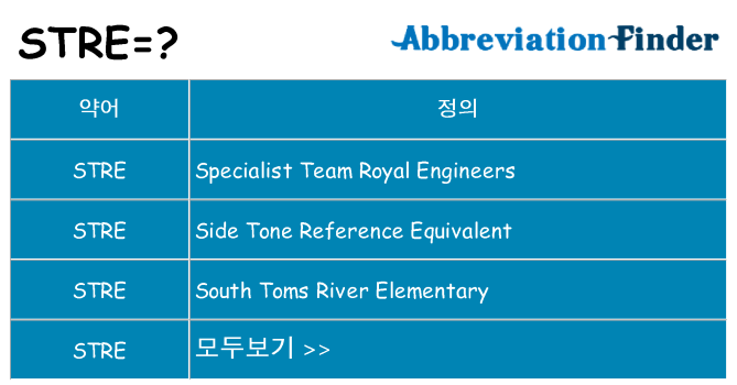 stre 대 한 무엇을 서가