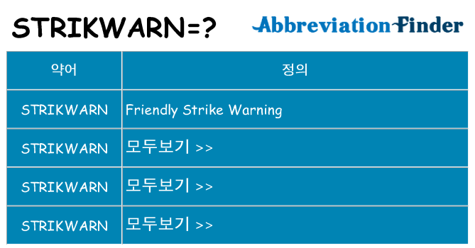 strikwarn 대 한 무엇을 서가
