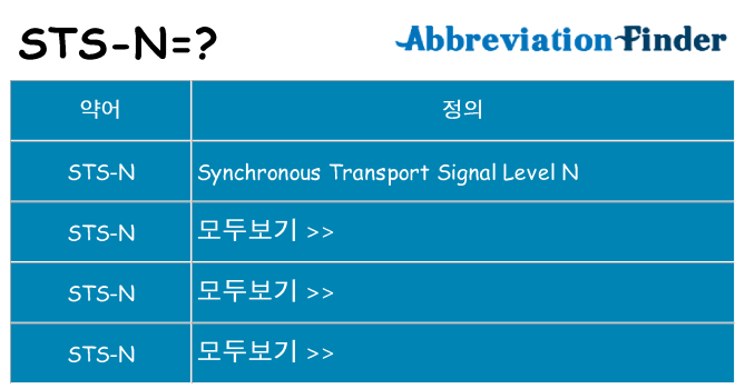 sts-n 대 한 무엇을 서가