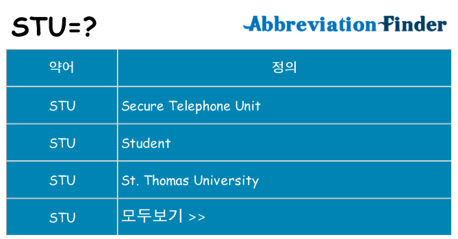 stu 대 한 무엇을 서가