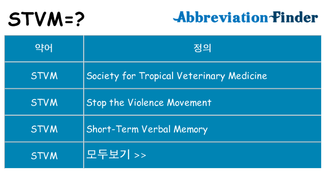 stvm 대 한 무엇을 서가