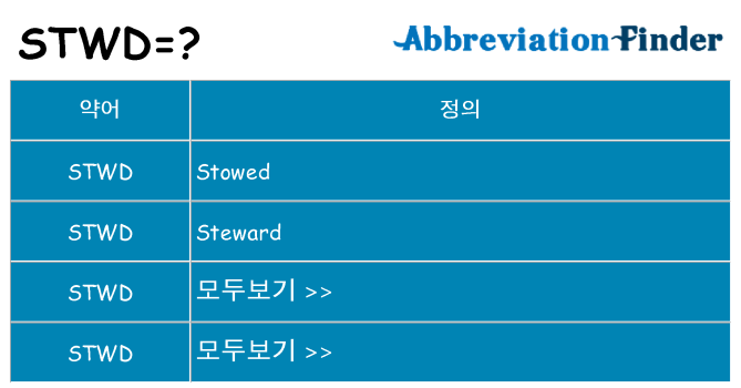 stwd 대 한 무엇을 서가