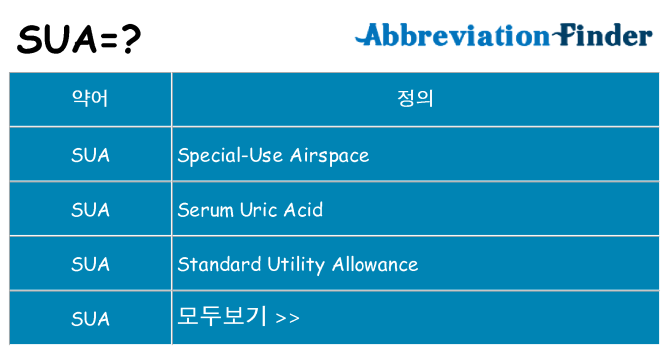 sua 대 한 무엇을 서가