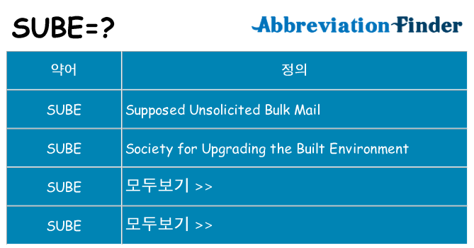 sube 대 한 무엇을 서가