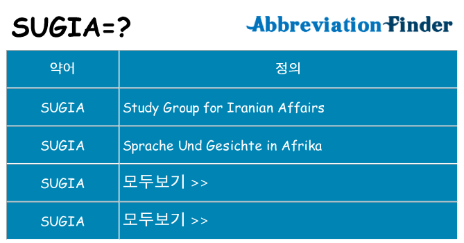 sugia 대 한 무엇을 서가