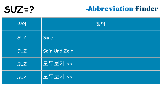 suz 대 한 무엇을 서가