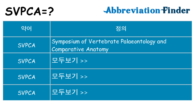 svpca 대 한 무엇을 서가