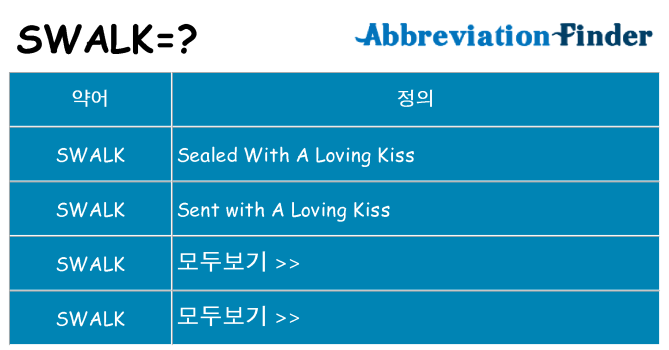 swalk 대 한 무엇을 서가