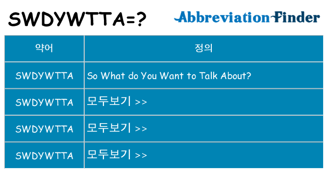 swdywtta 대 한 무엇을 서가