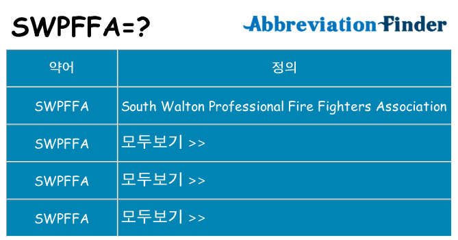 swpffa 대 한 무엇을 서가