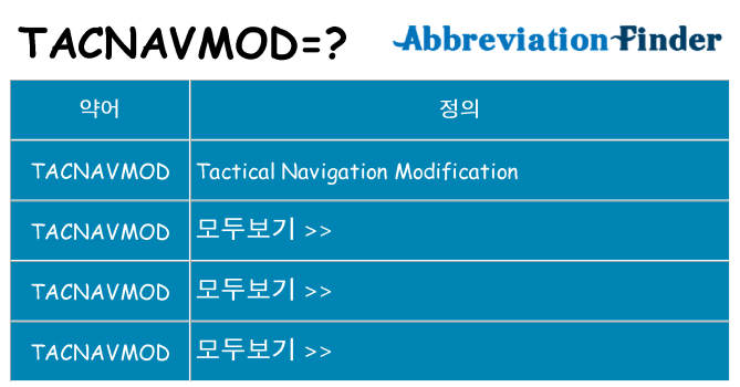 tacnavmod 대 한 무엇을 서가