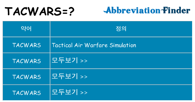 tacwars 대 한 무엇을 서가