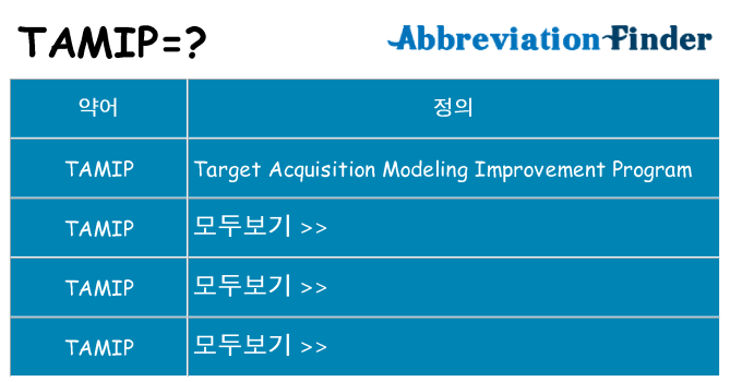 tamip 대 한 무엇을 서가