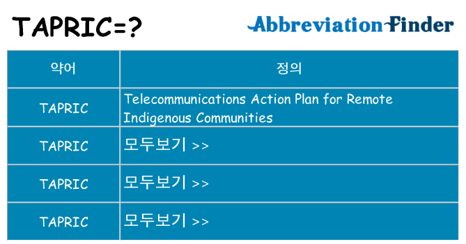 tapric 대 한 무엇을 서가