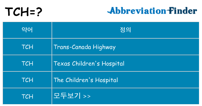 tch 대 한 무엇을 서가