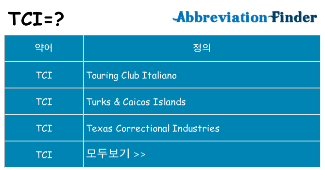 tci 대 한 무엇을 서가