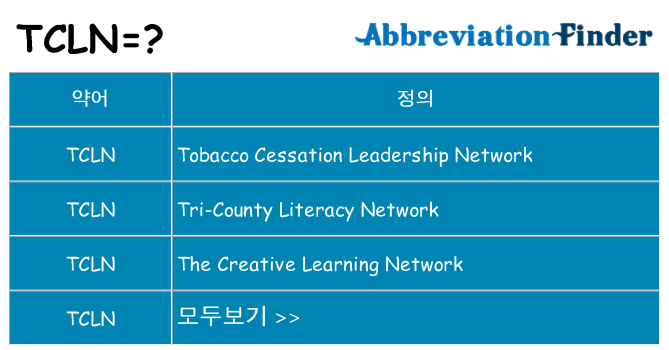 tcln 대 한 무엇을 서가
