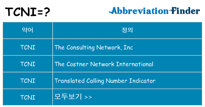 tcni 대 한 무엇을 서가