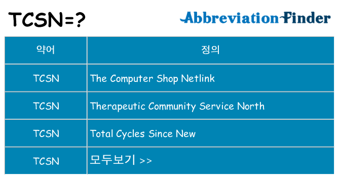 tcsn 대 한 무엇을 서가