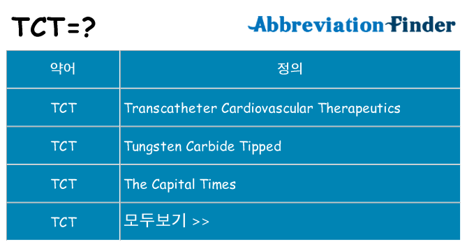 tct 대 한 무엇을 서가