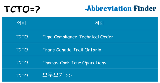 tcto 대 한 무엇을 서가