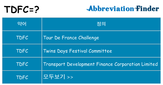 tdfc 대 한 무엇을 서가