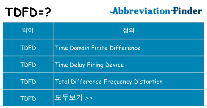 tdfd 대 한 무엇을 서가