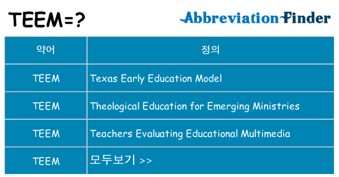 teem 대 한 무엇을 서가