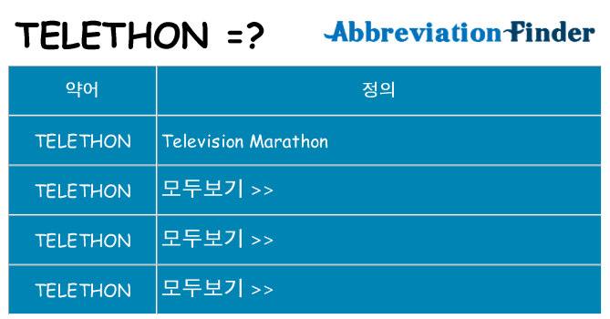 telethon 대 한 무엇을 서가