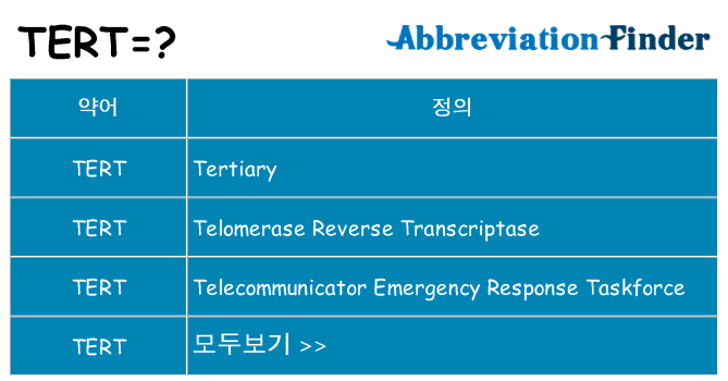 tert 대 한 무엇을 서가