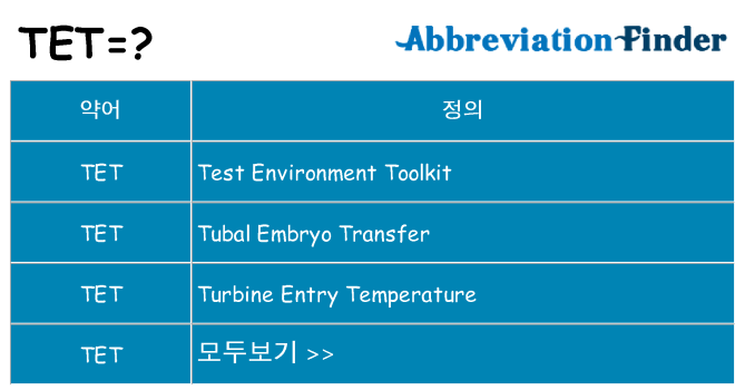 tet 대 한 무엇을 서가
