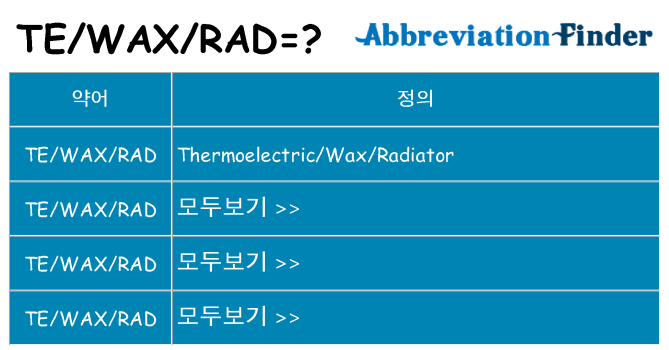 tewaxrad 대 한 무엇을 서가