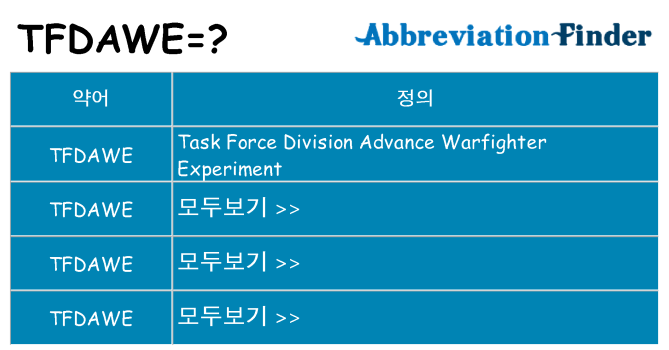 tfdawe 대 한 무엇을 서가