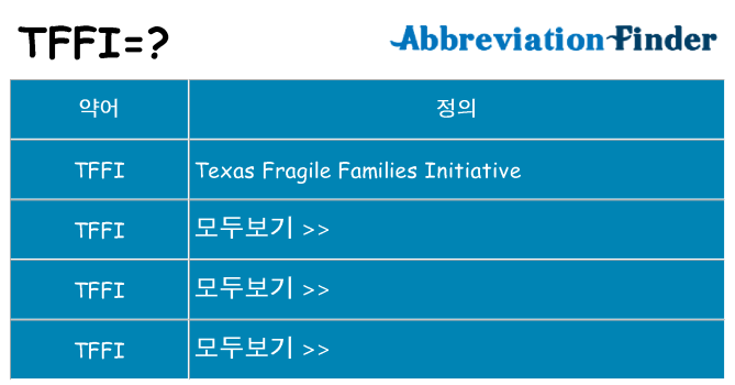 tffi 대 한 무엇을 서가