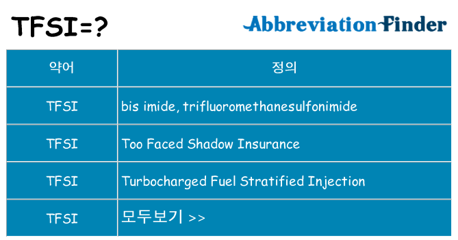 tfsi 대 한 무엇을 서가