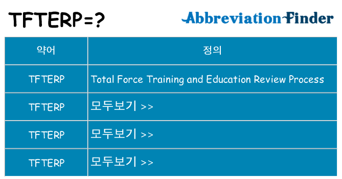 tfterp 대 한 무엇을 서가