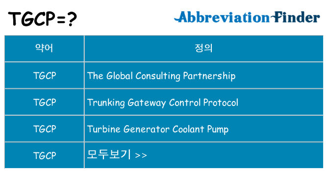 tgcp 대 한 무엇을 서가