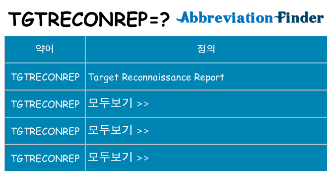 tgtreconrep 대 한 무엇을 서가