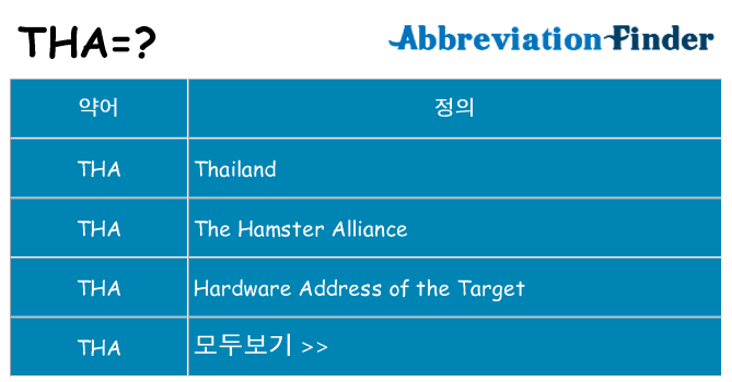 tha 대 한 무엇을 서가