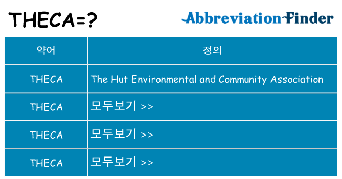 theca 대 한 무엇을 서가