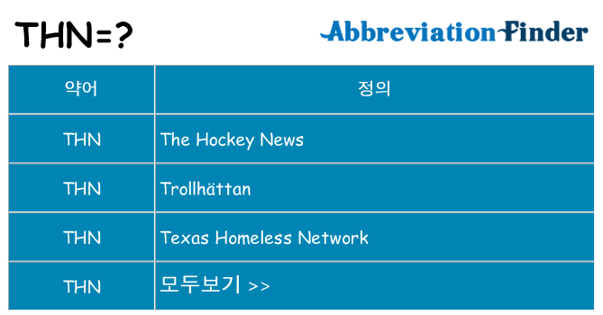 thn 대 한 무엇을 서가