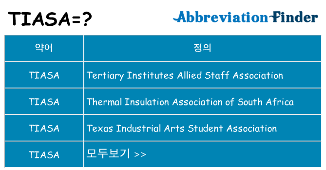 tiasa 대 한 무엇을 서가