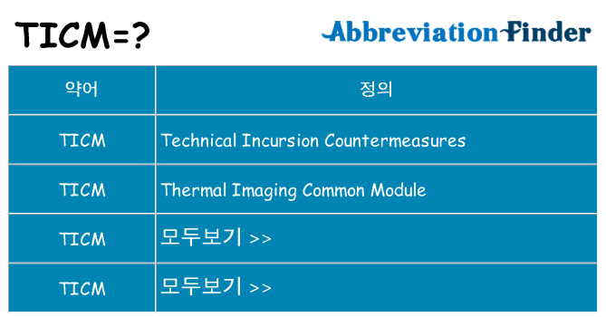 ticm 대 한 무엇을 서가