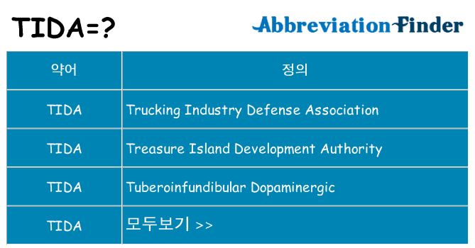 tida 대 한 무엇을 서가