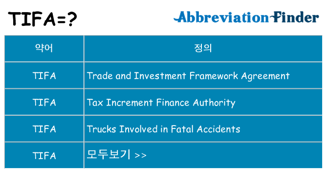 tifa 대 한 무엇을 서가