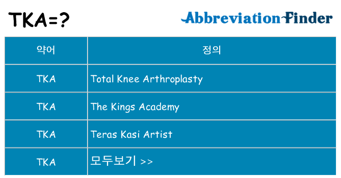 tka 대 한 무엇을 서가