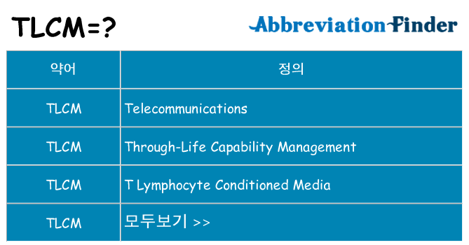 tlcm 대 한 무엇을 서가
